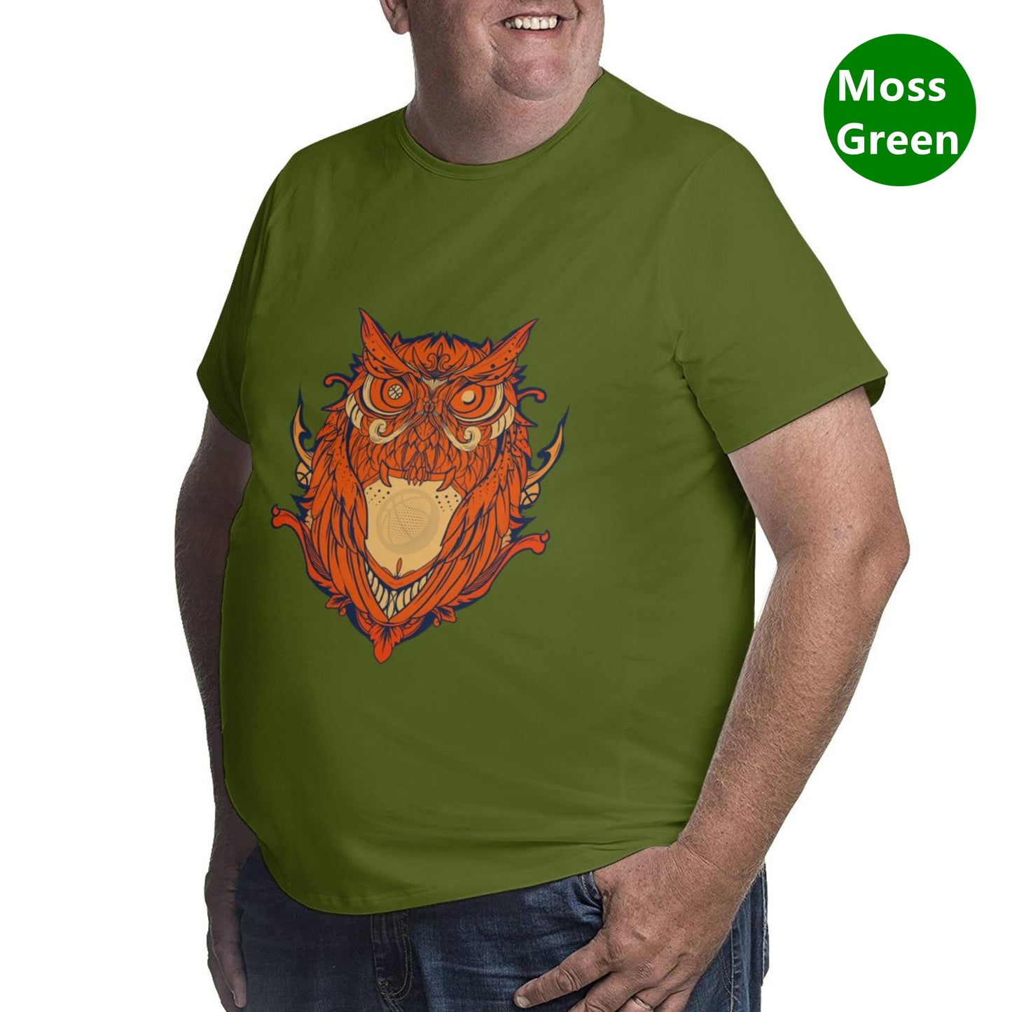 Owl Design Extra Large Tall Mens T Shirts