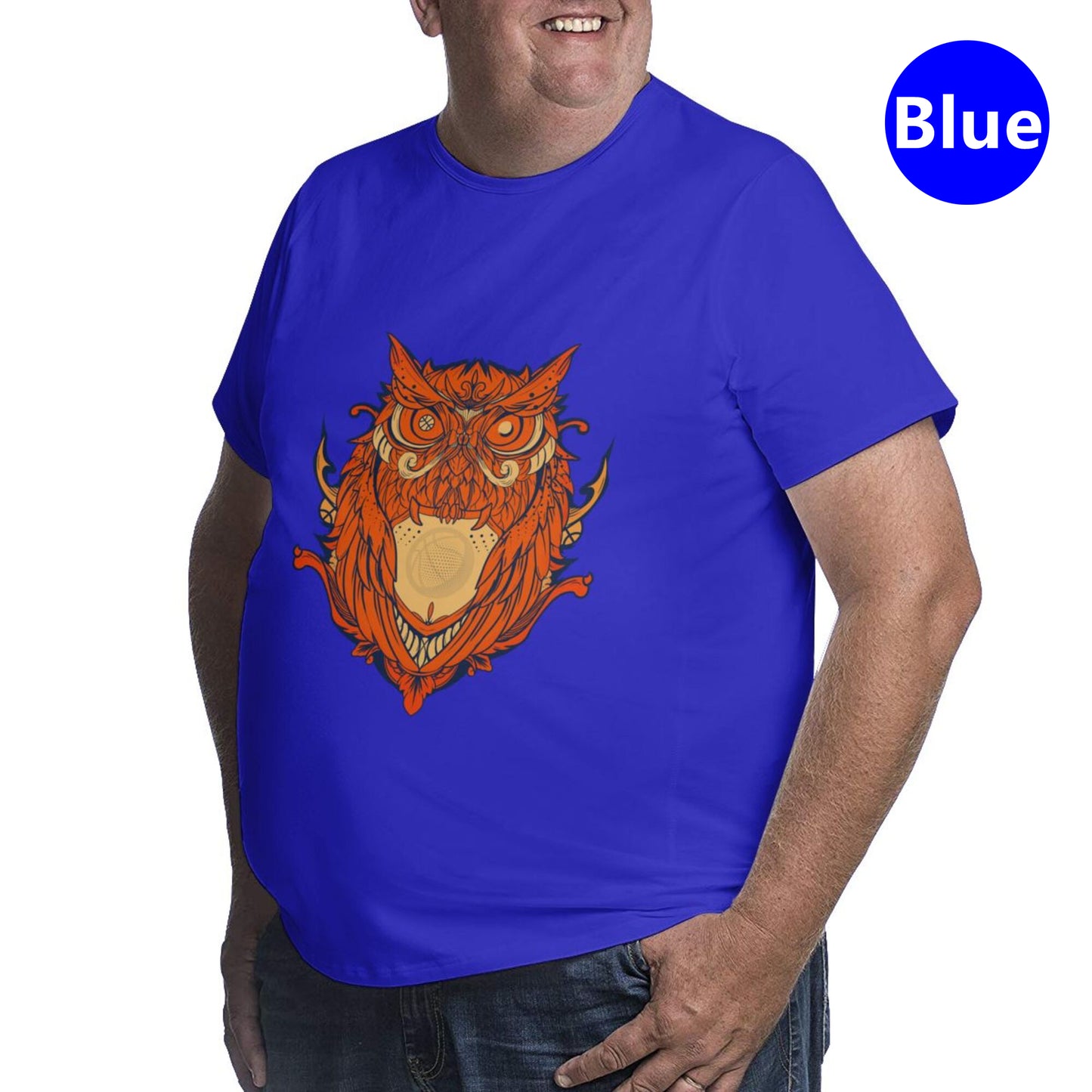 Owl Design Extra Large Tall Mens T Shirts