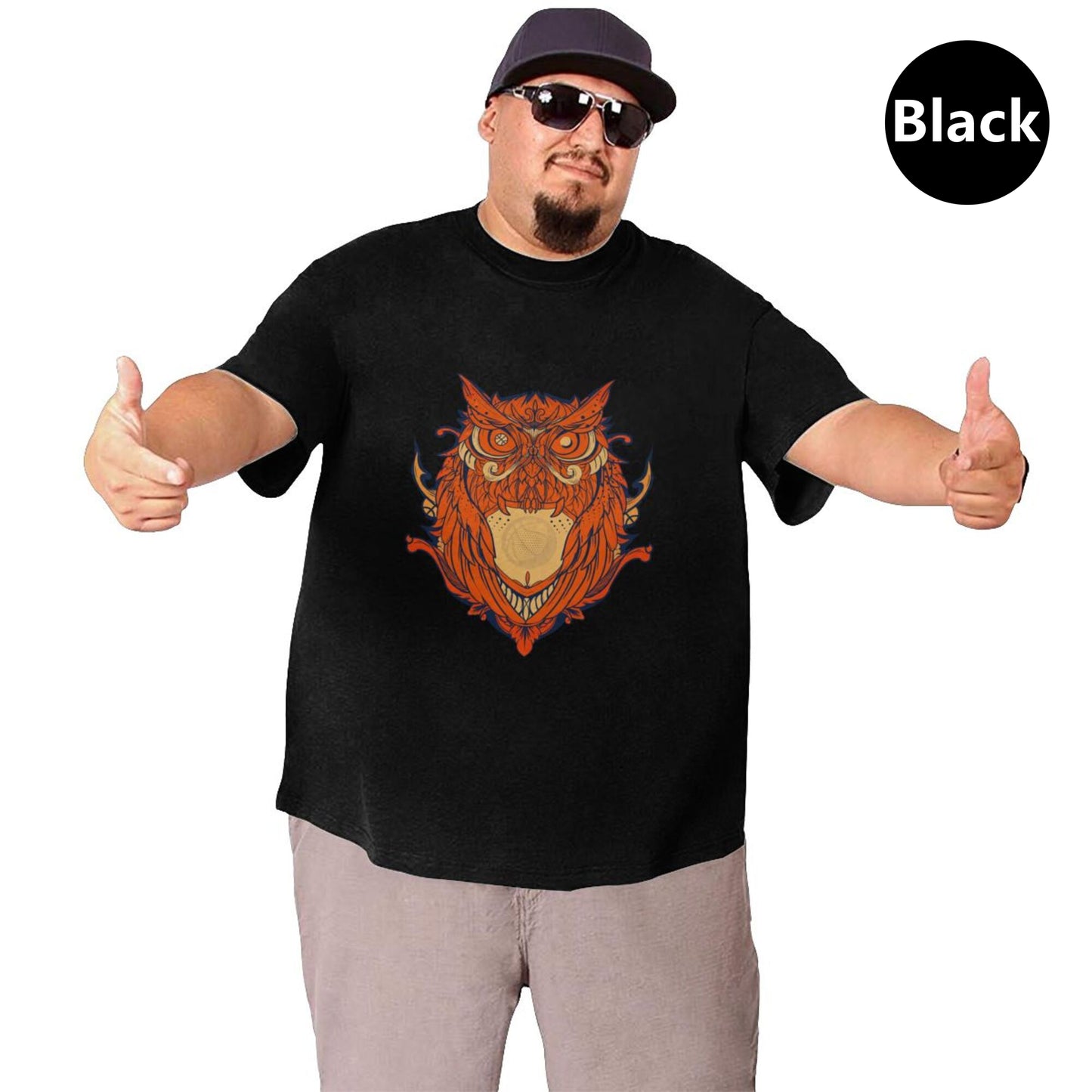 Owl Design Extra Large Tall Mens T Shirts
