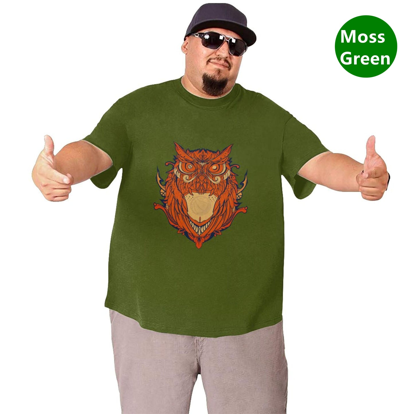 Owl Design Extra Large Tall Mens T Shirts