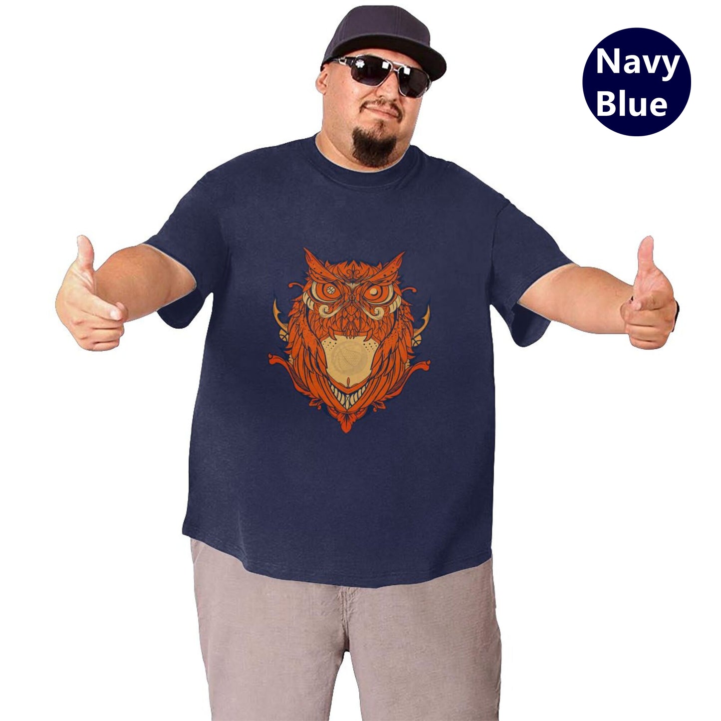 Owl Design Extra Large Tall Mens T Shirts