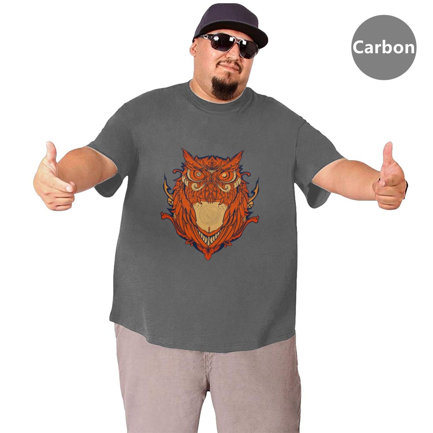 Owl Design Extra Large Tall Mens T Shirts