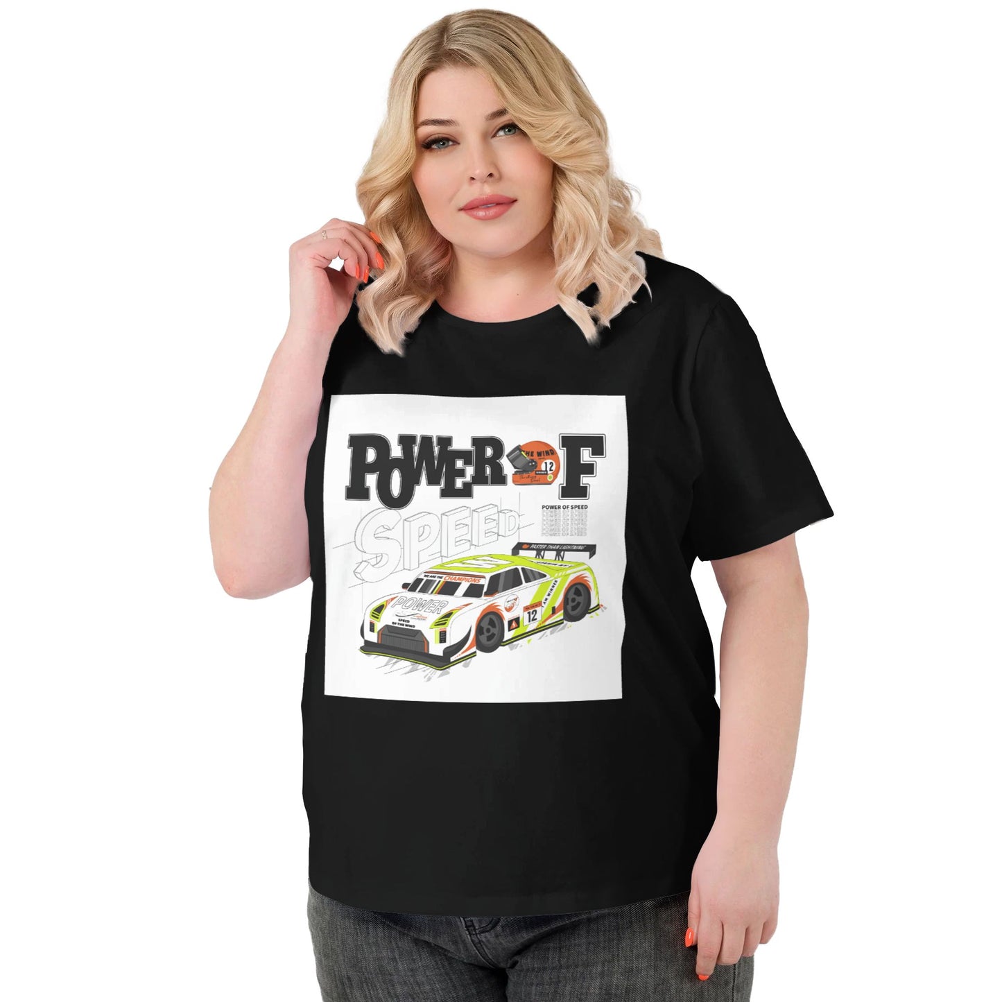 Racing Extra Large Plus Size T Shirts For Women