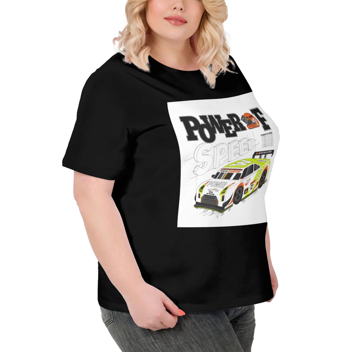 Racing Extra Large Plus Size T Shirts For Women
