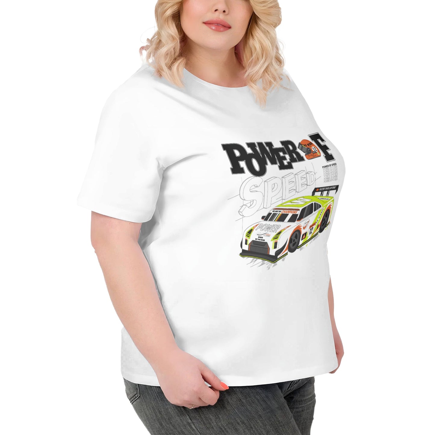 Racing Extra Large Plus Size T Shirts For Women