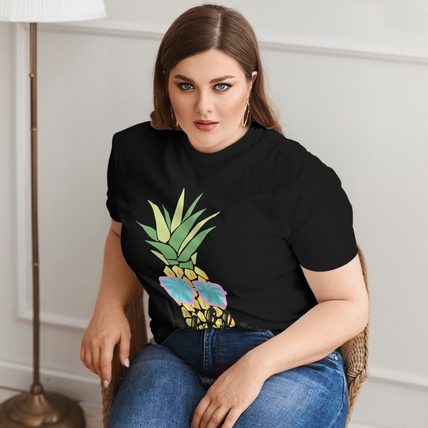 Hello Summer Extra Large Plus Size T Shirts For Women