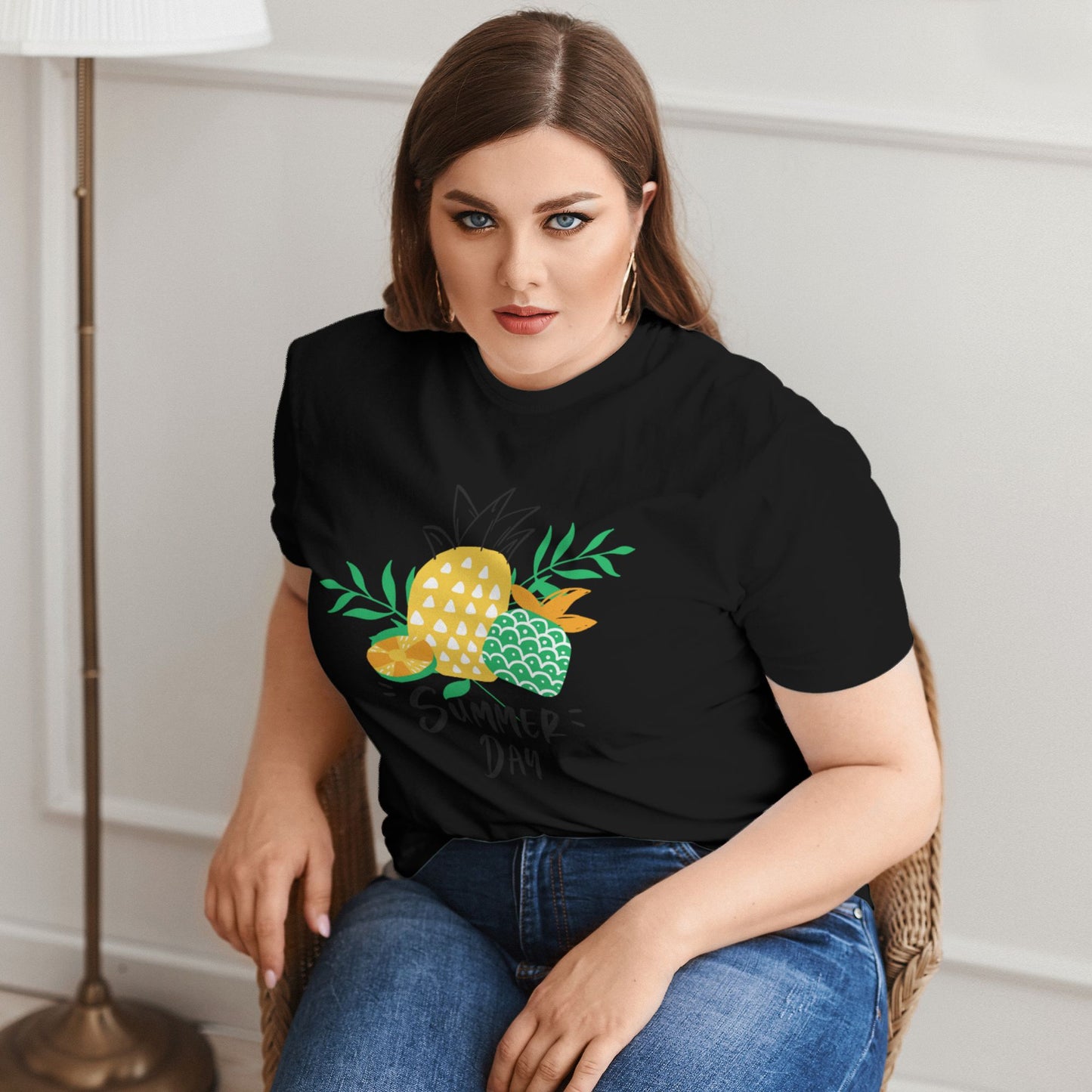 Summer Day Women Extra Large Plus Size T Shirts