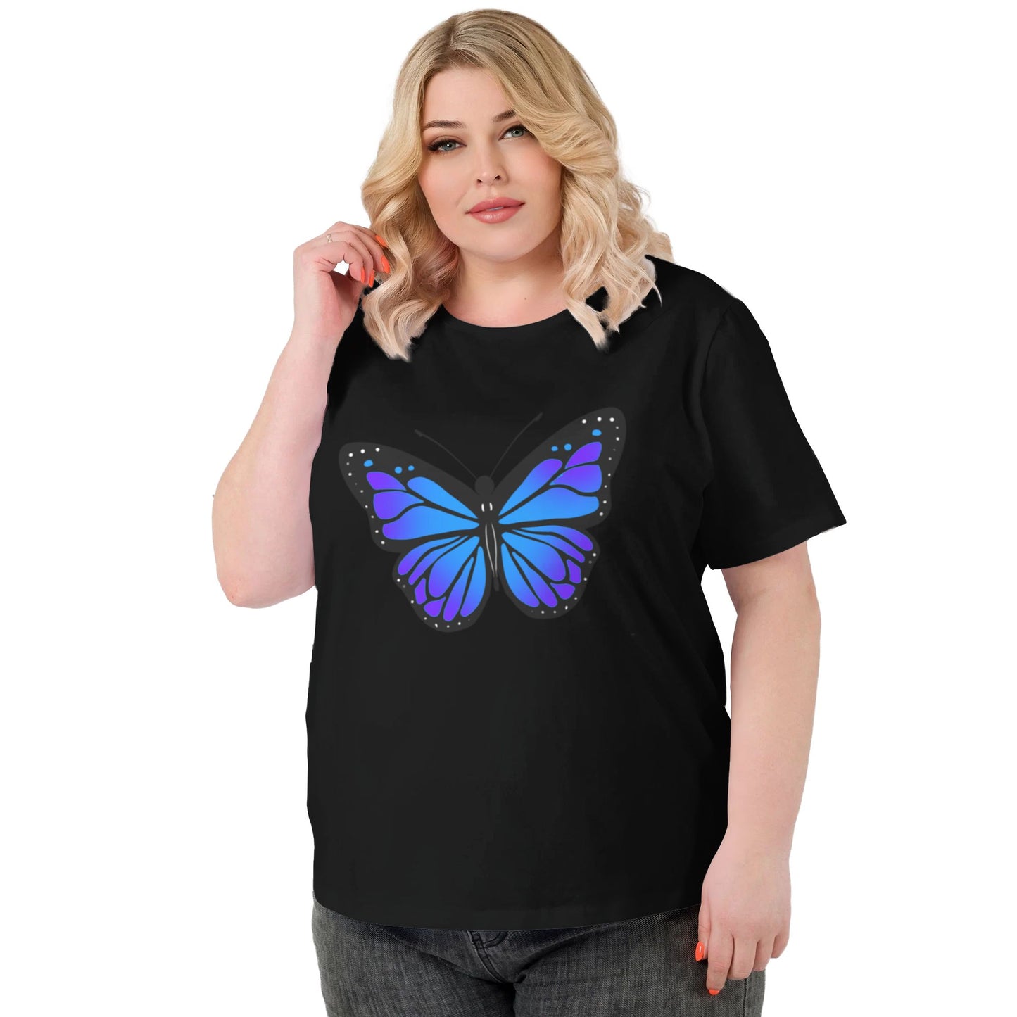 Butterfly Women Extra Large Plus Size T Shirts