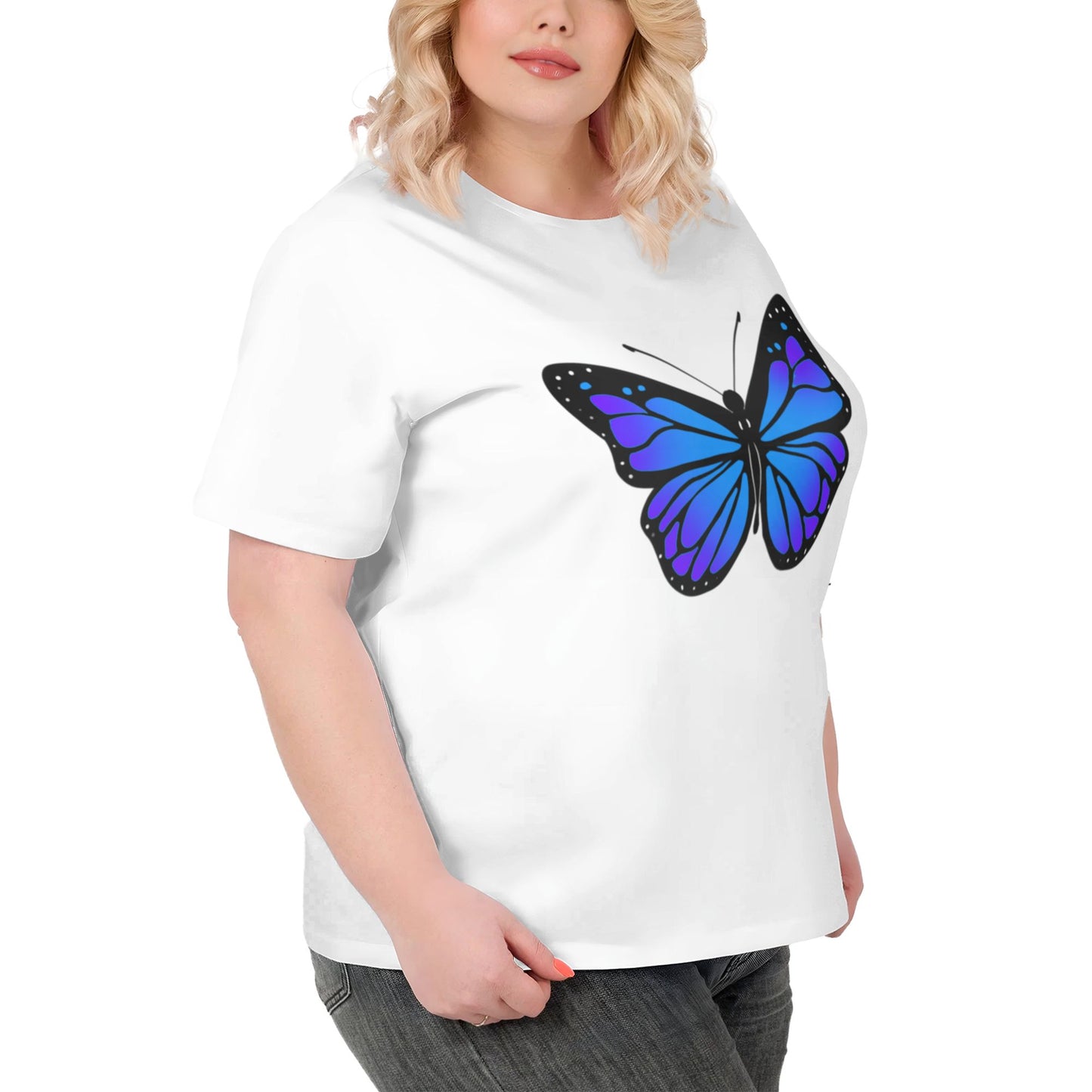 Butterfly Women Extra Large Plus Size T Shirts