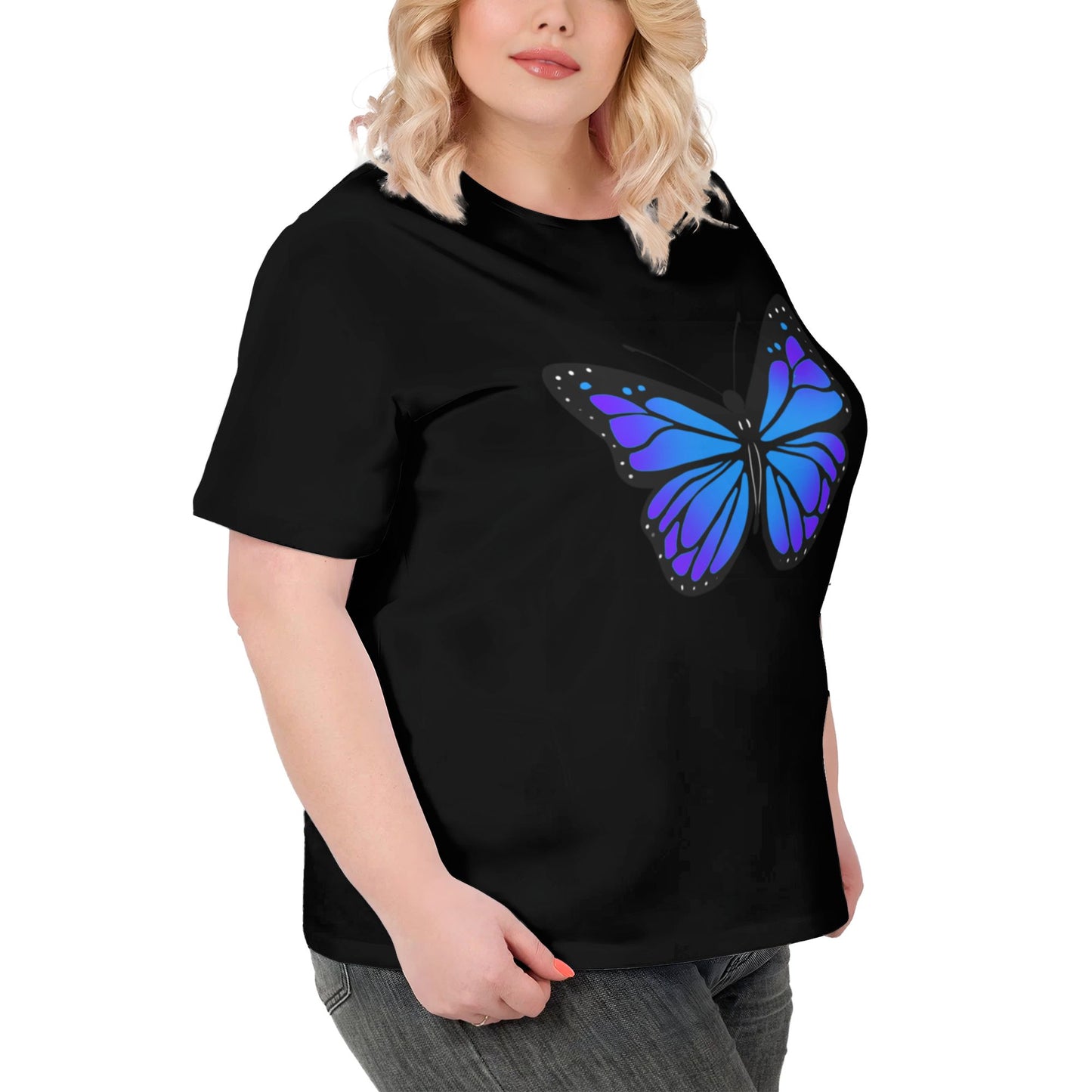 Butterfly Women Extra Large Plus Size T Shirts