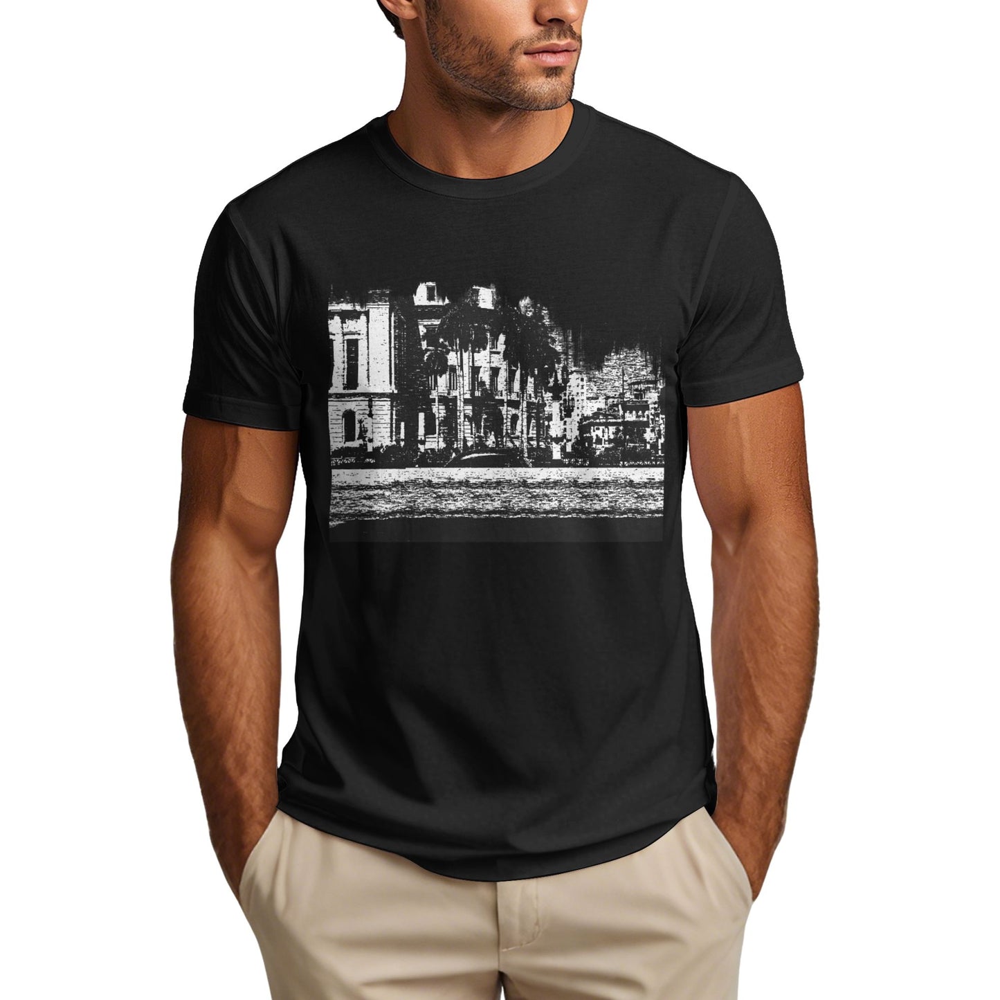 Architectural Design Men's Short Sleeve Cotton T-Shirt