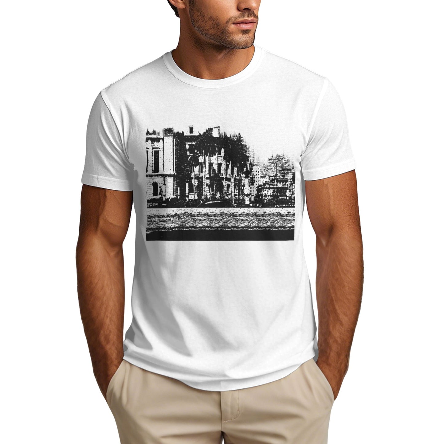 Architectural Design Men's Short Sleeve Cotton T-Shirt