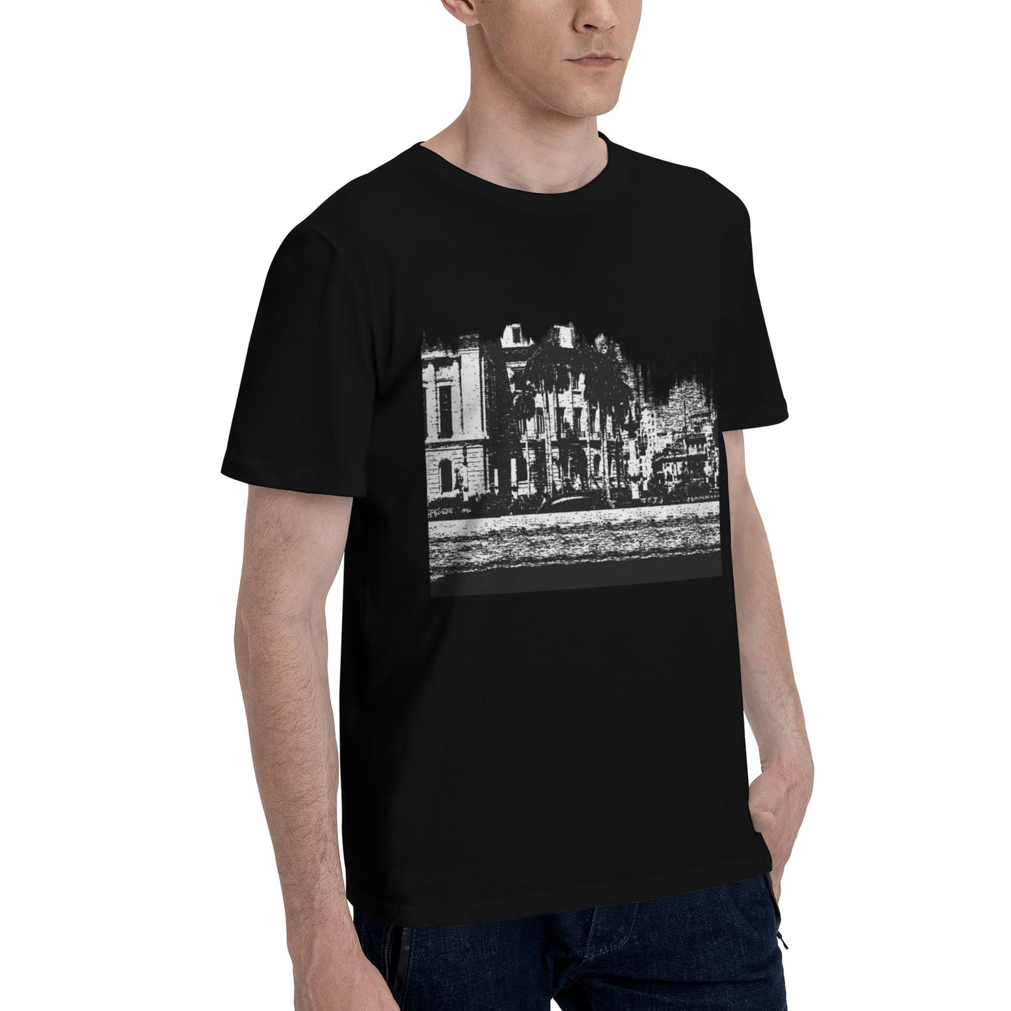 Architectural Design Men's Short Sleeve Cotton T-Shirt