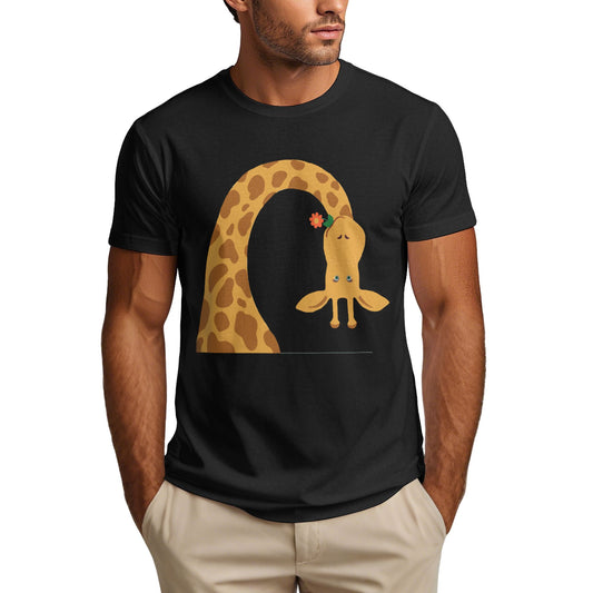 Giraffe Men's Short Sleeve Cotton T-Shirt
