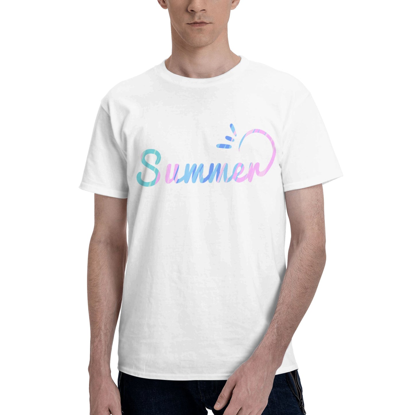 Summer Short Sleeve Cotton T-Shirt For Men