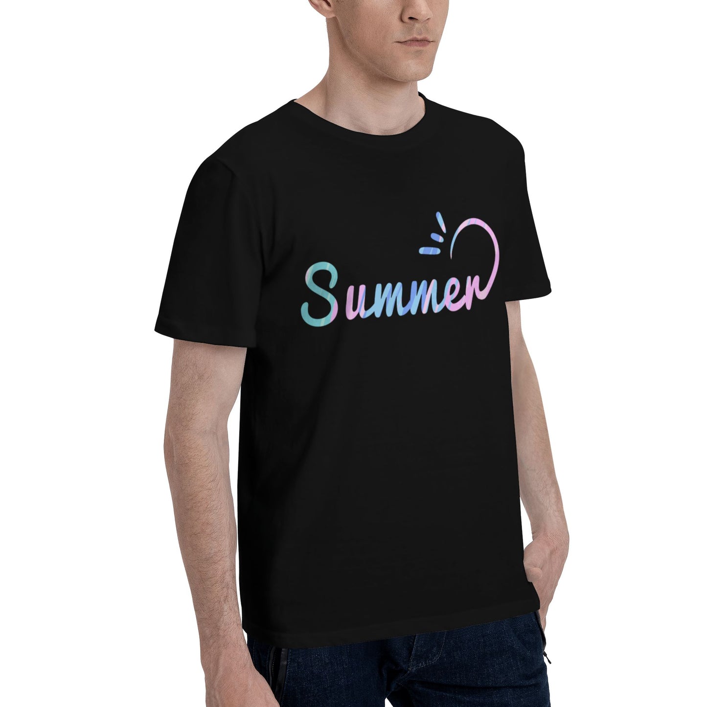 Summer Short Sleeve Cotton T-Shirt For Men