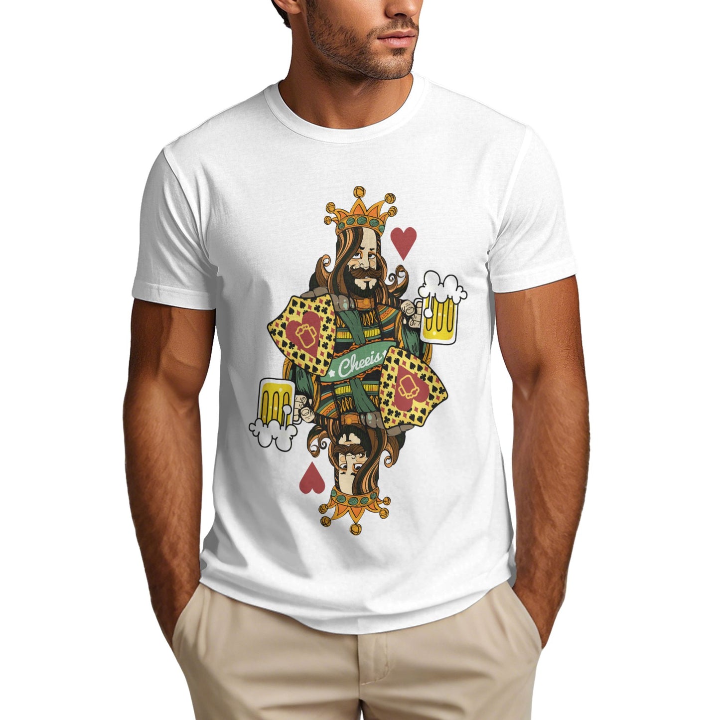 King Of Spades Men's Short Sleeve Cotton T-Shirt