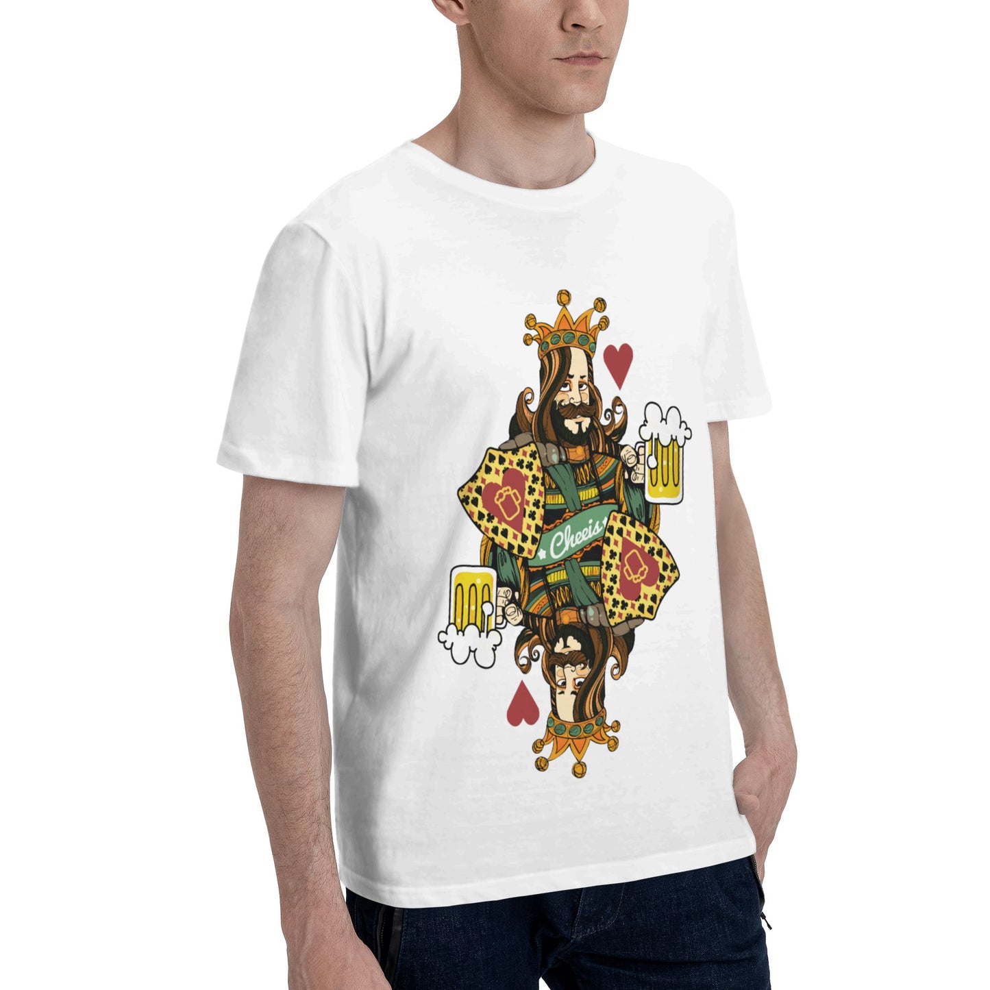 King Of Spades Men's Short Sleeve Cotton T-Shirt