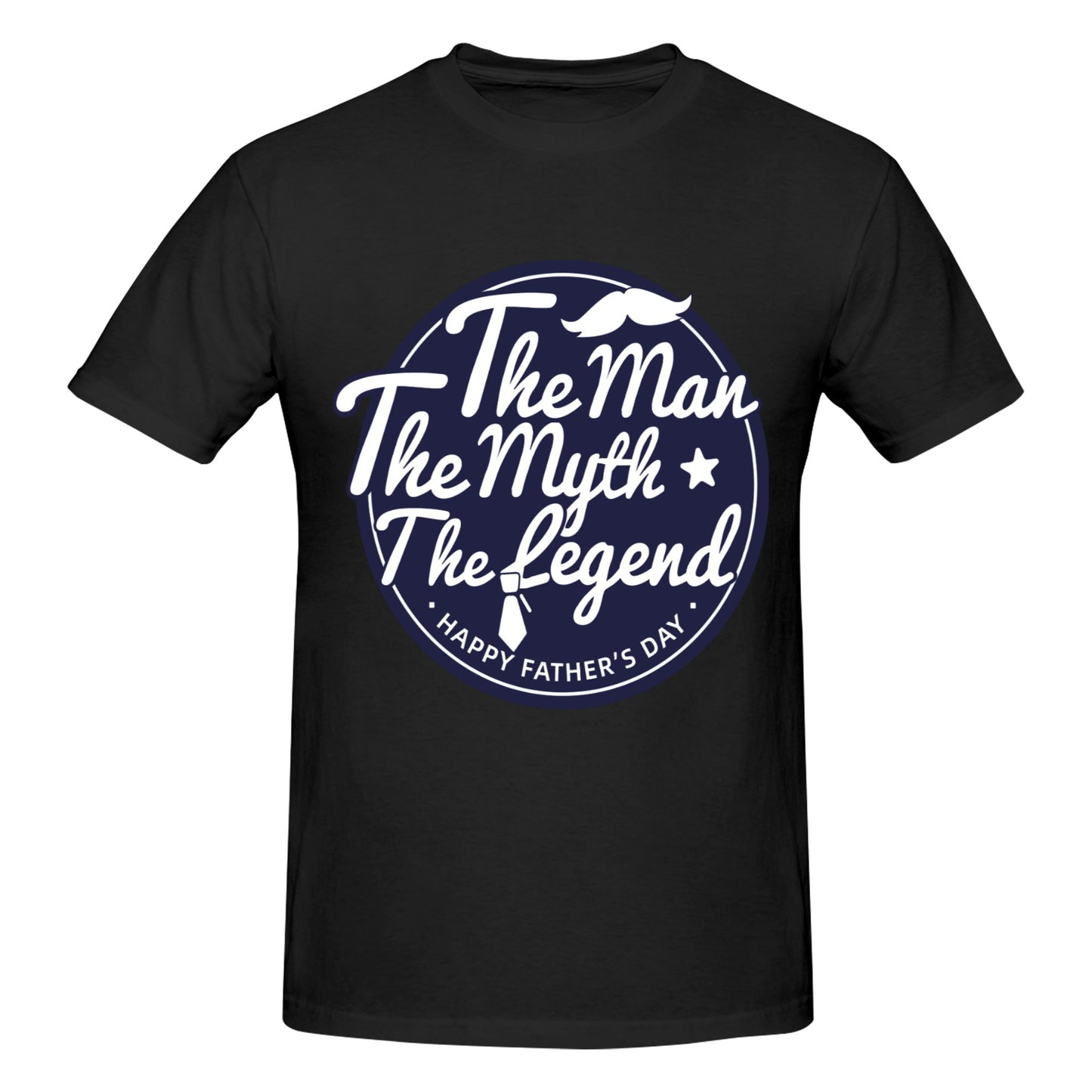 Happy Father's Day Short Sleeve Cotton T-Shirt For Men