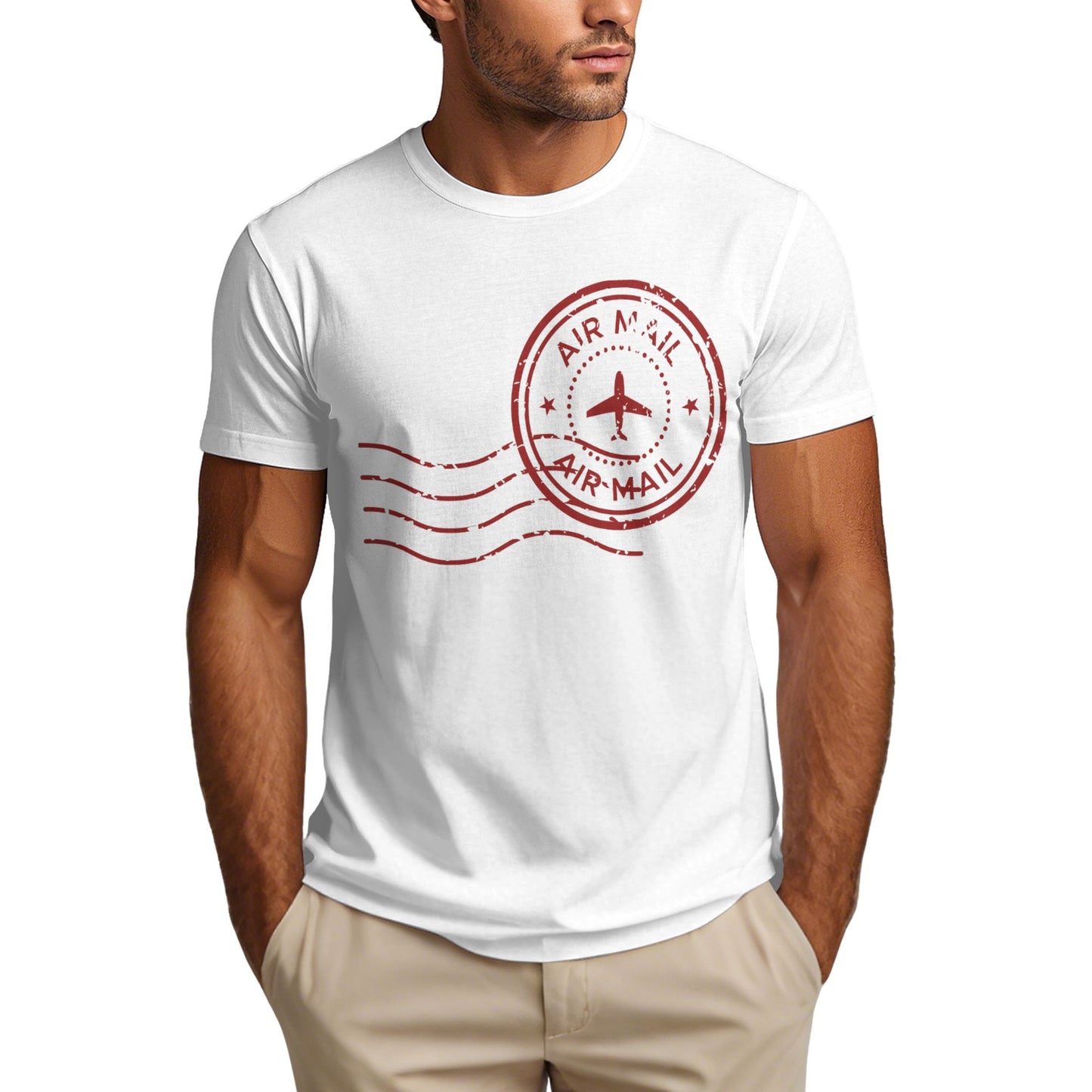 Postmark Short Sleeve Cotton T-Shirt For Men