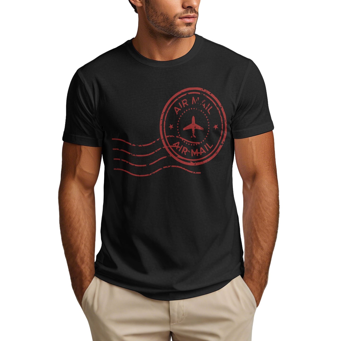 Postmark Short Sleeve Cotton T-Shirt For Men