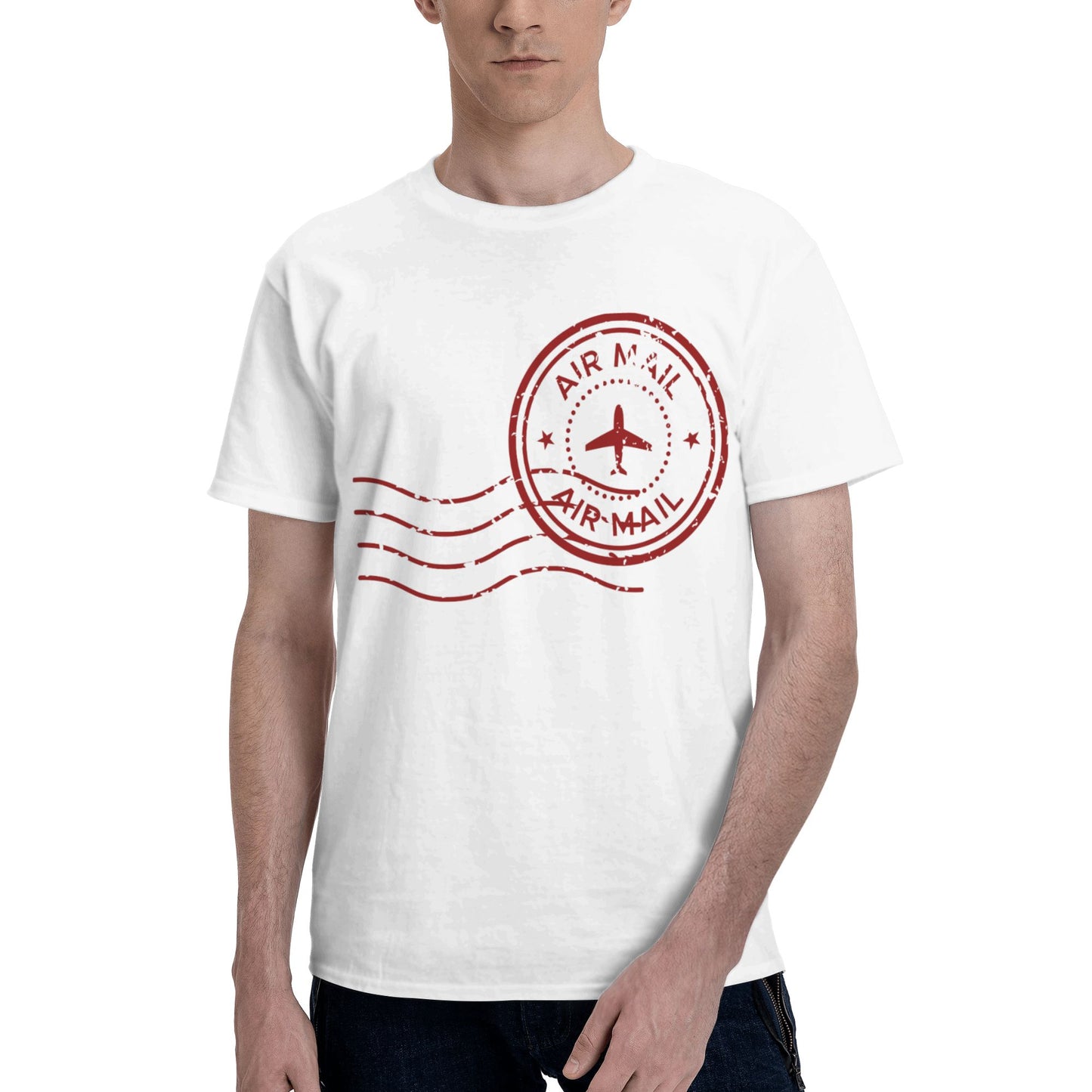 Postmark Short Sleeve Cotton T-Shirt For Men
