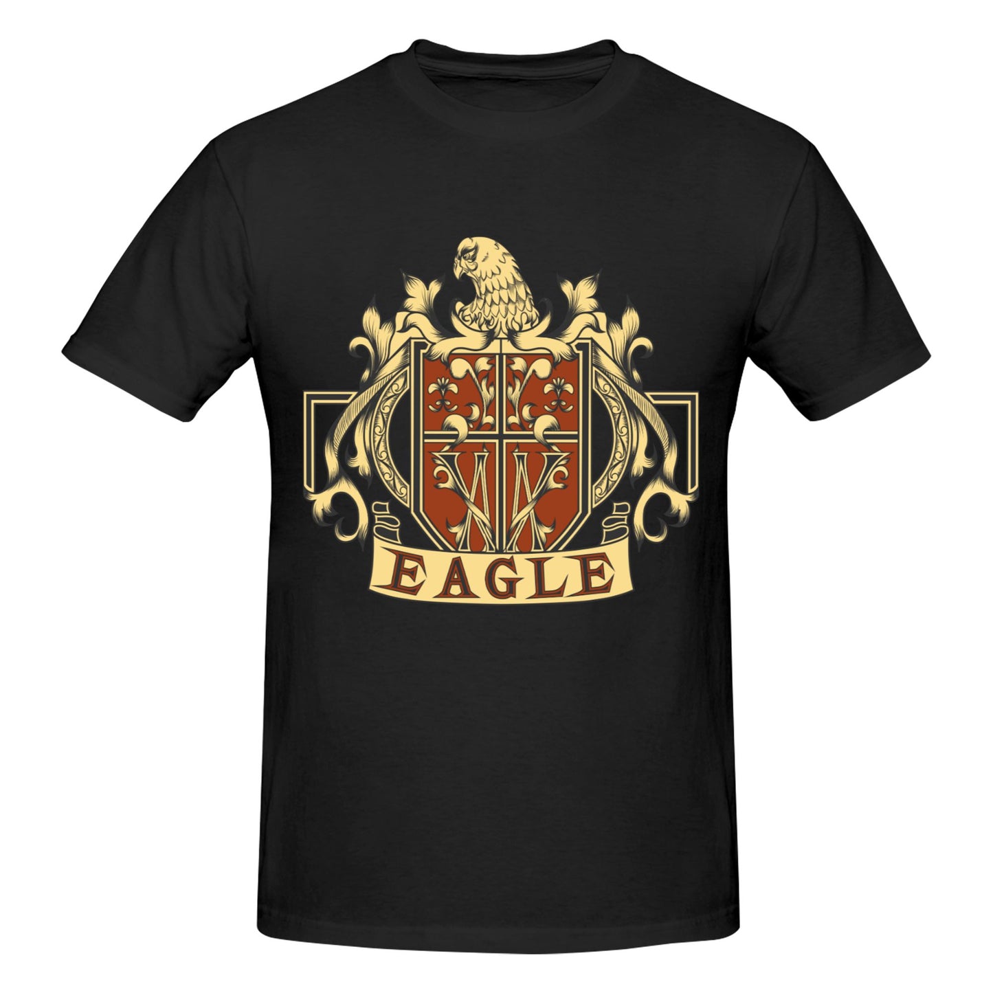 Eagle Badge Men's Short Sleeve Cotton T-Shirt