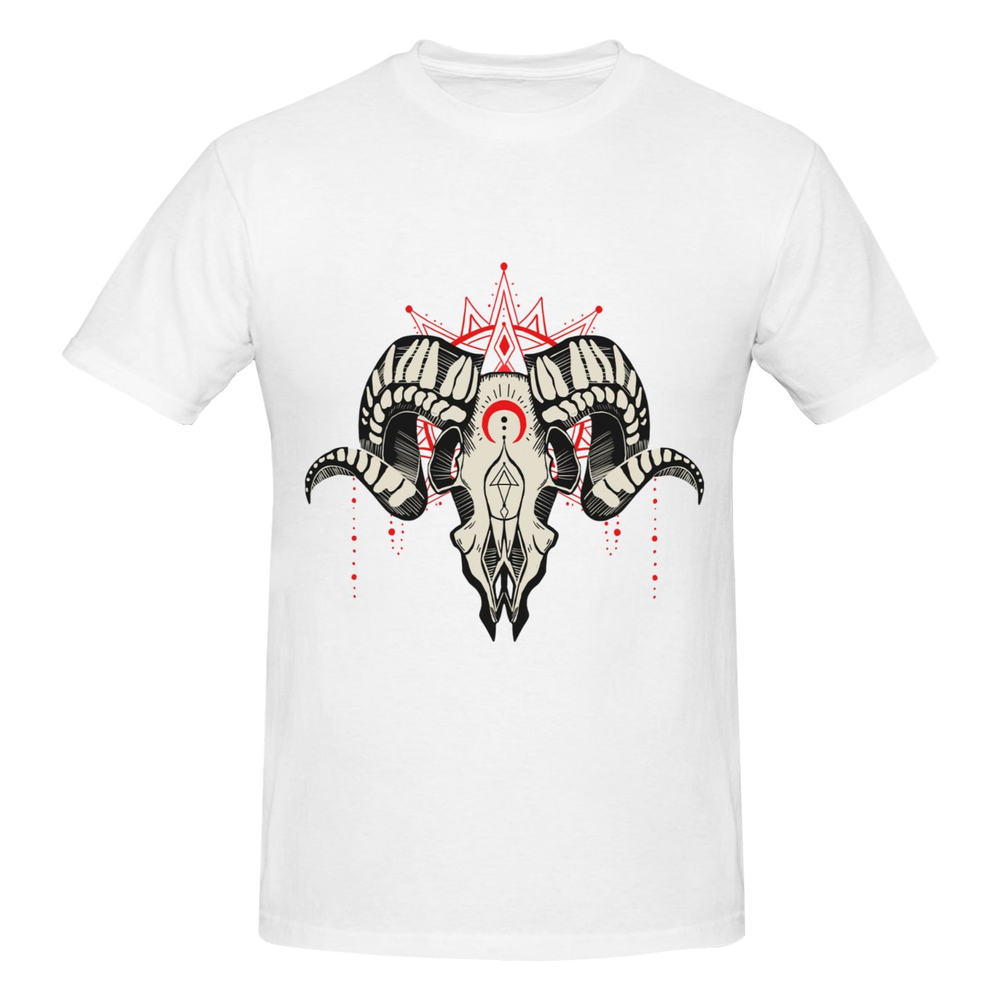 Rams King Short Sleeve Cotton T-Shirt For Men