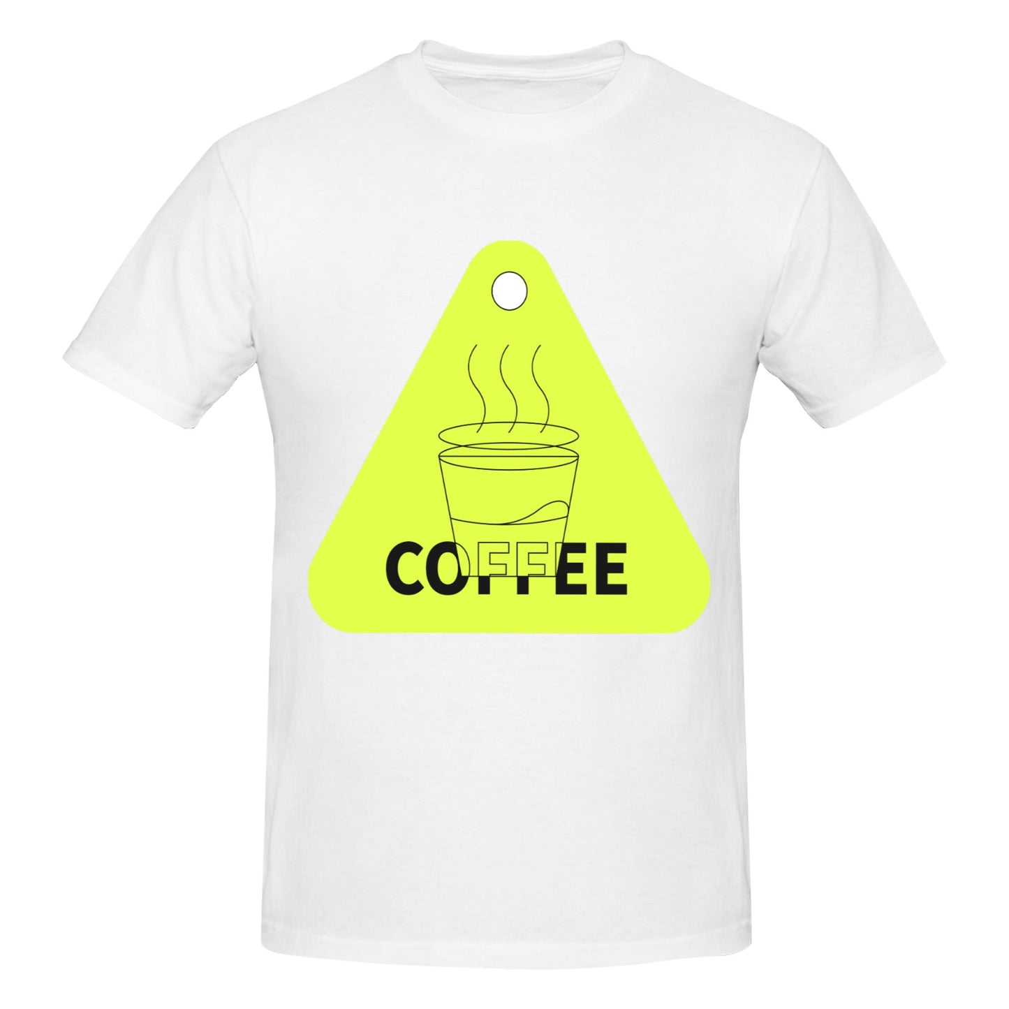 Coffee Time Men's Short Sleeve Cotton T-Shirt