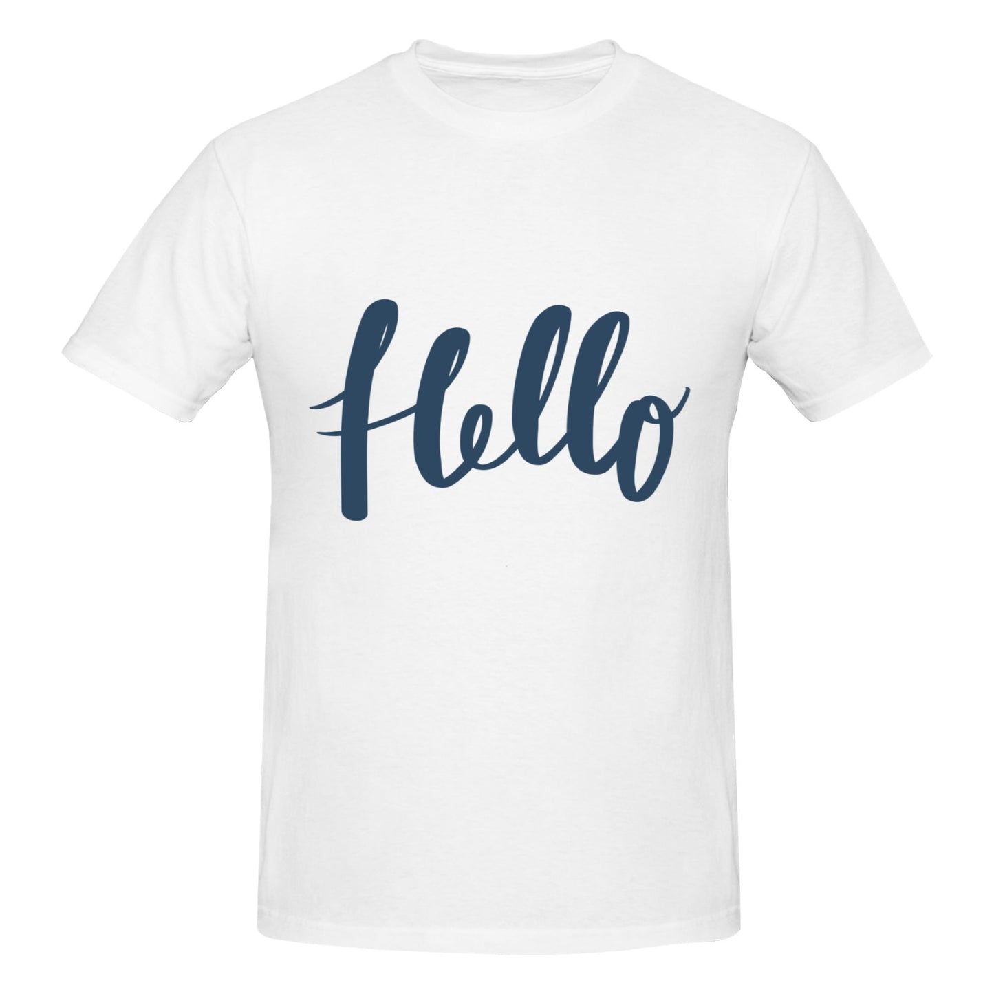 Hello Design Men's Short Sleeve Cotton T-Shirt