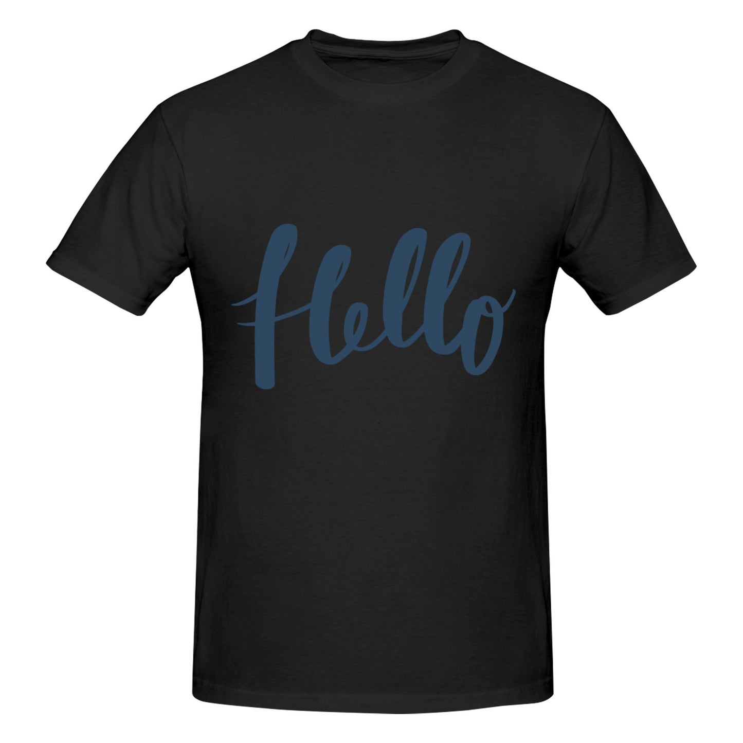 Hello Design Men's Short Sleeve Cotton T-Shirt