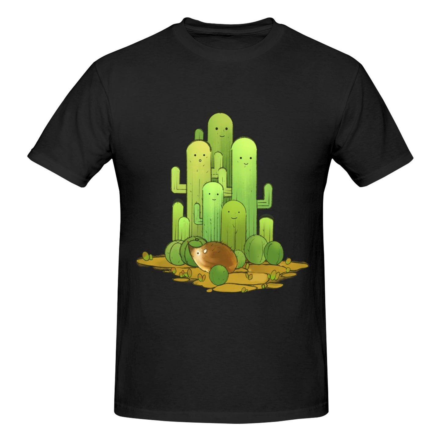 Cactus Men's Short Sleeve Cotton T-Shirt