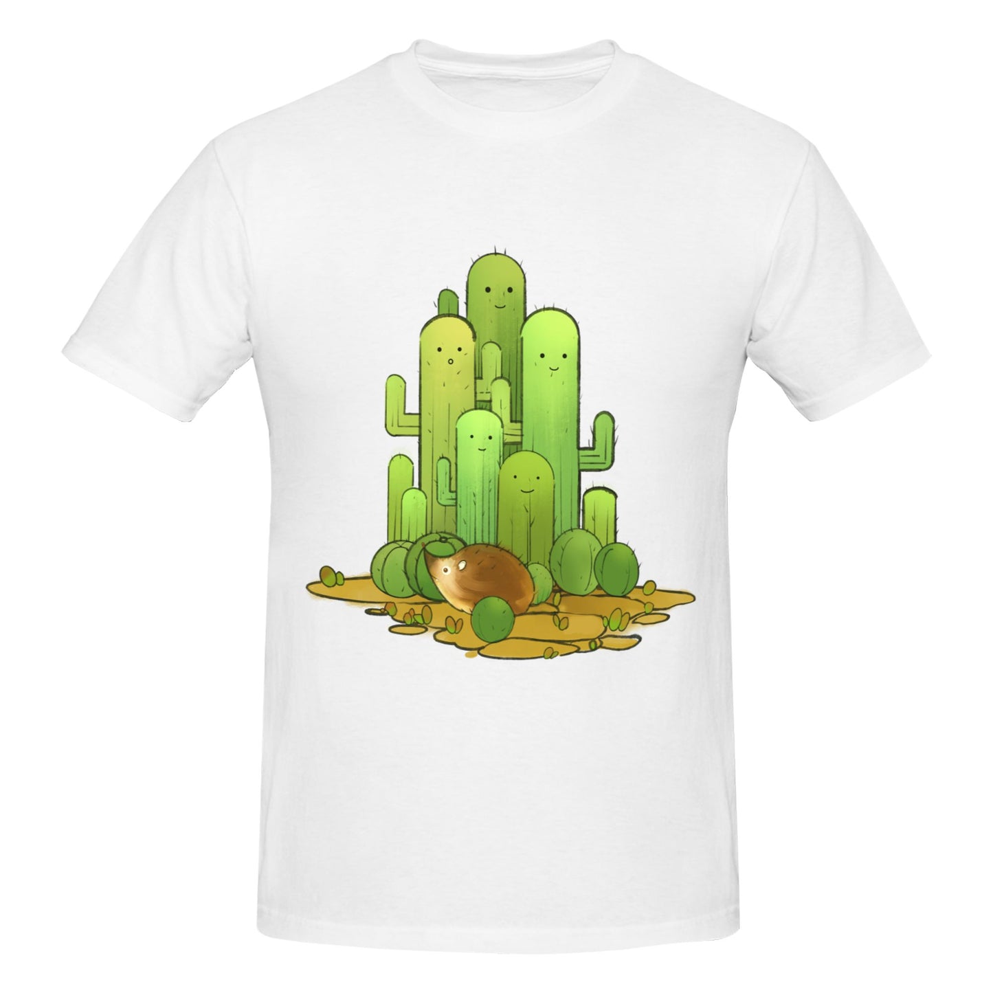 Cactus Men's Short Sleeve Cotton T-Shirt