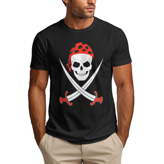 Skull Warrior Short Sleeve Cotton T-Shirt For Men