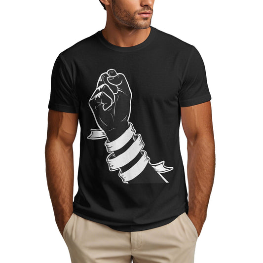 Kung Fu Men's Short Sleeve Cotton T-Shirt