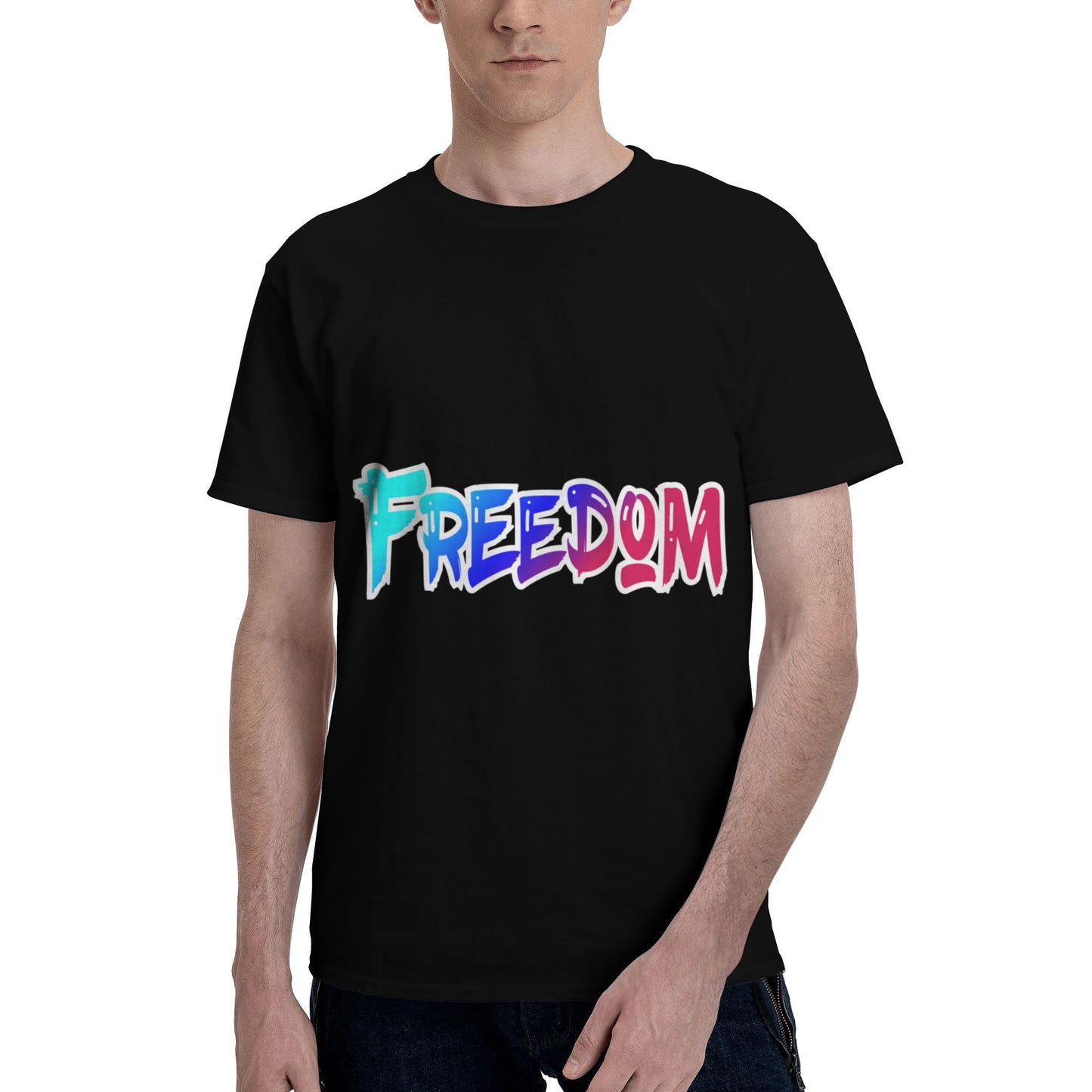 Freedom Design Men's Short Sleeve Cotton T-Shirt