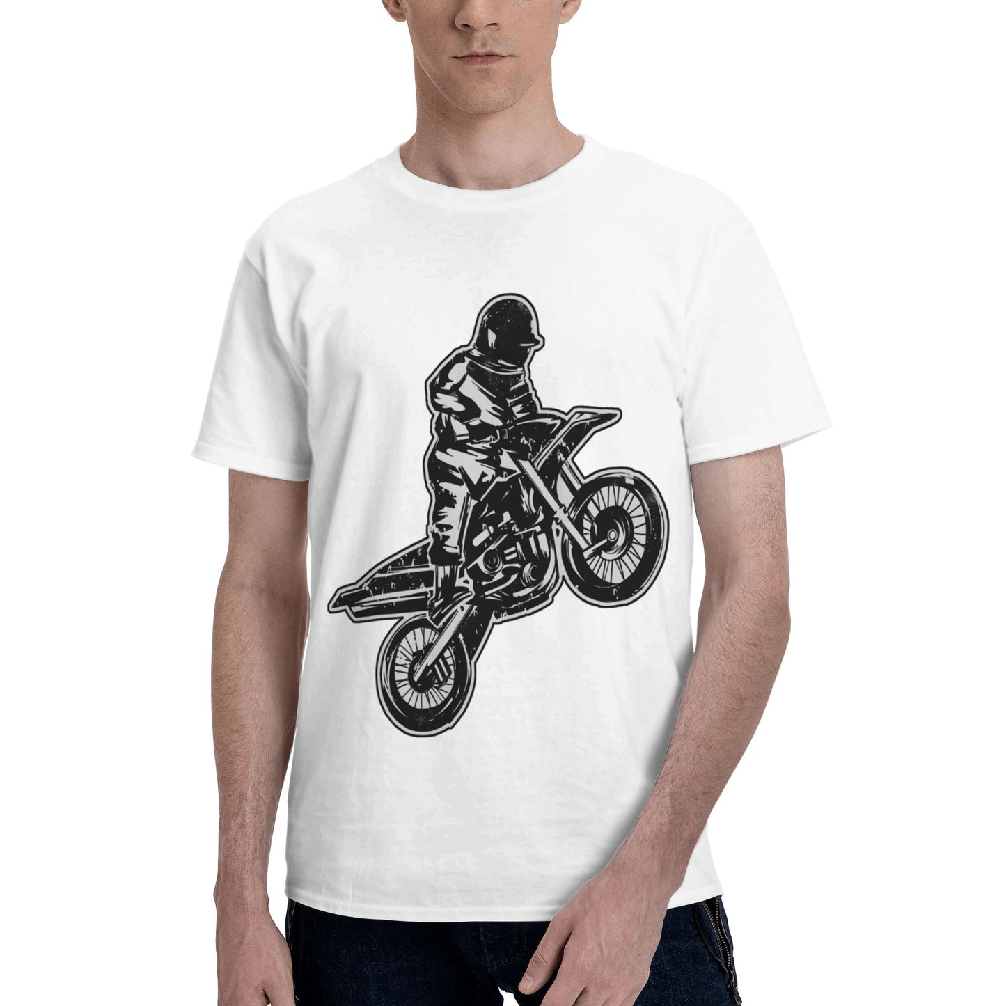 Rider Short Sleeve Cotton T-Shirt For Men