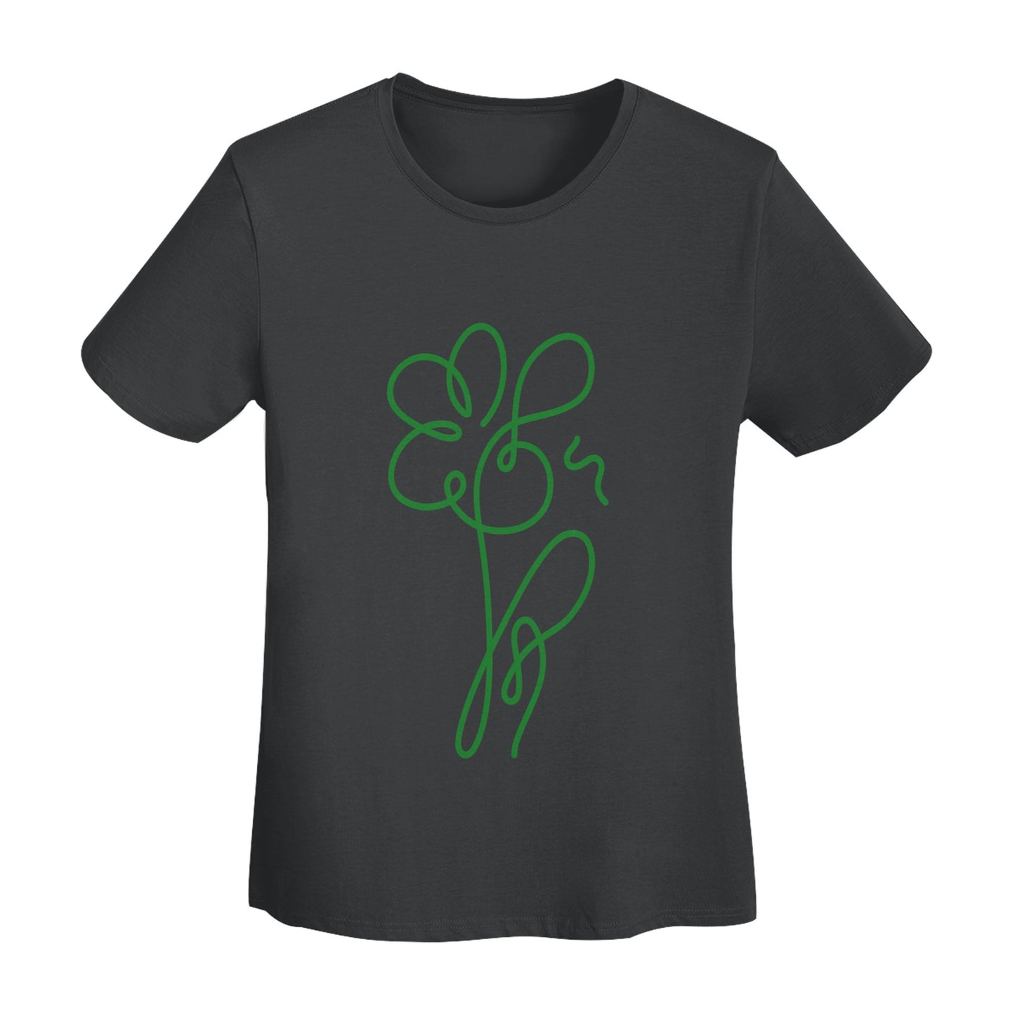 Abstract Flower Women's Short Sleeve Cotton T-Shirt
