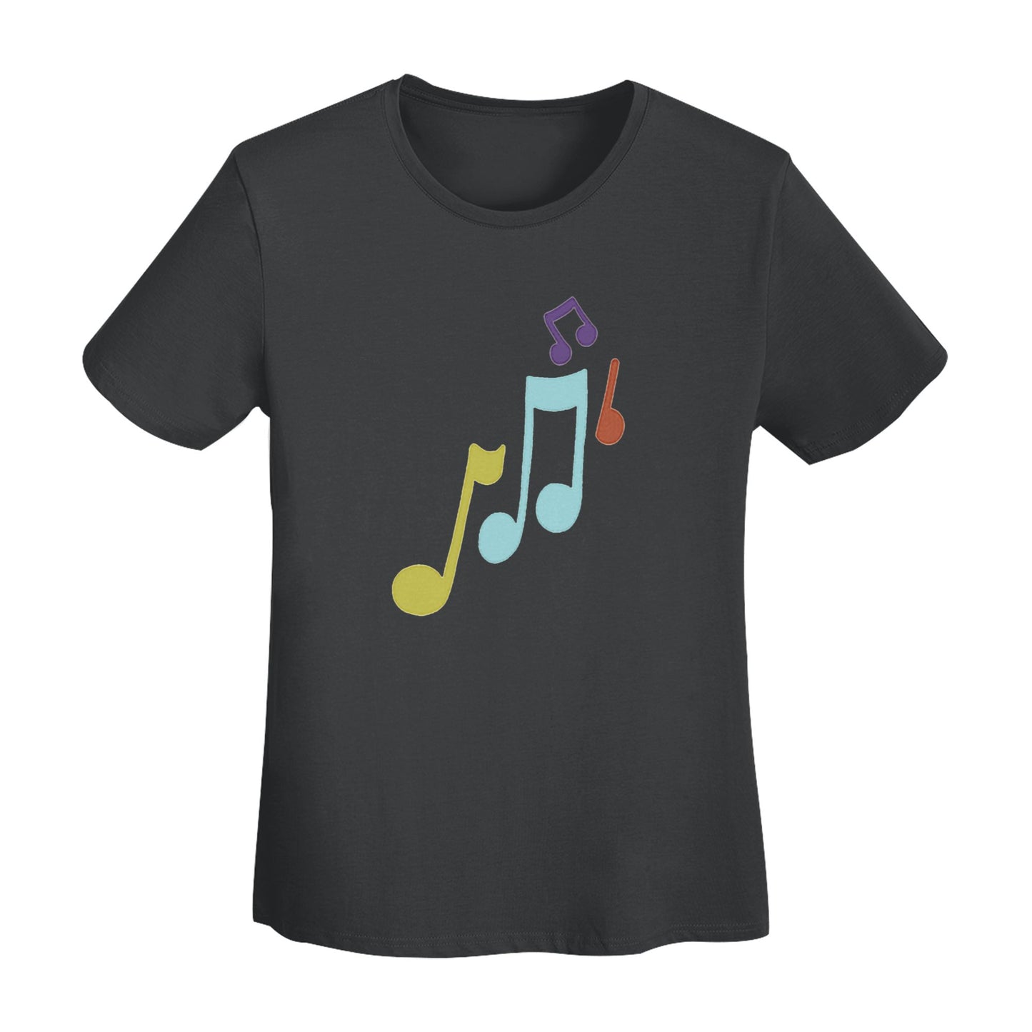 Music Note Women's Short Sleeve Cotton T-Shirt