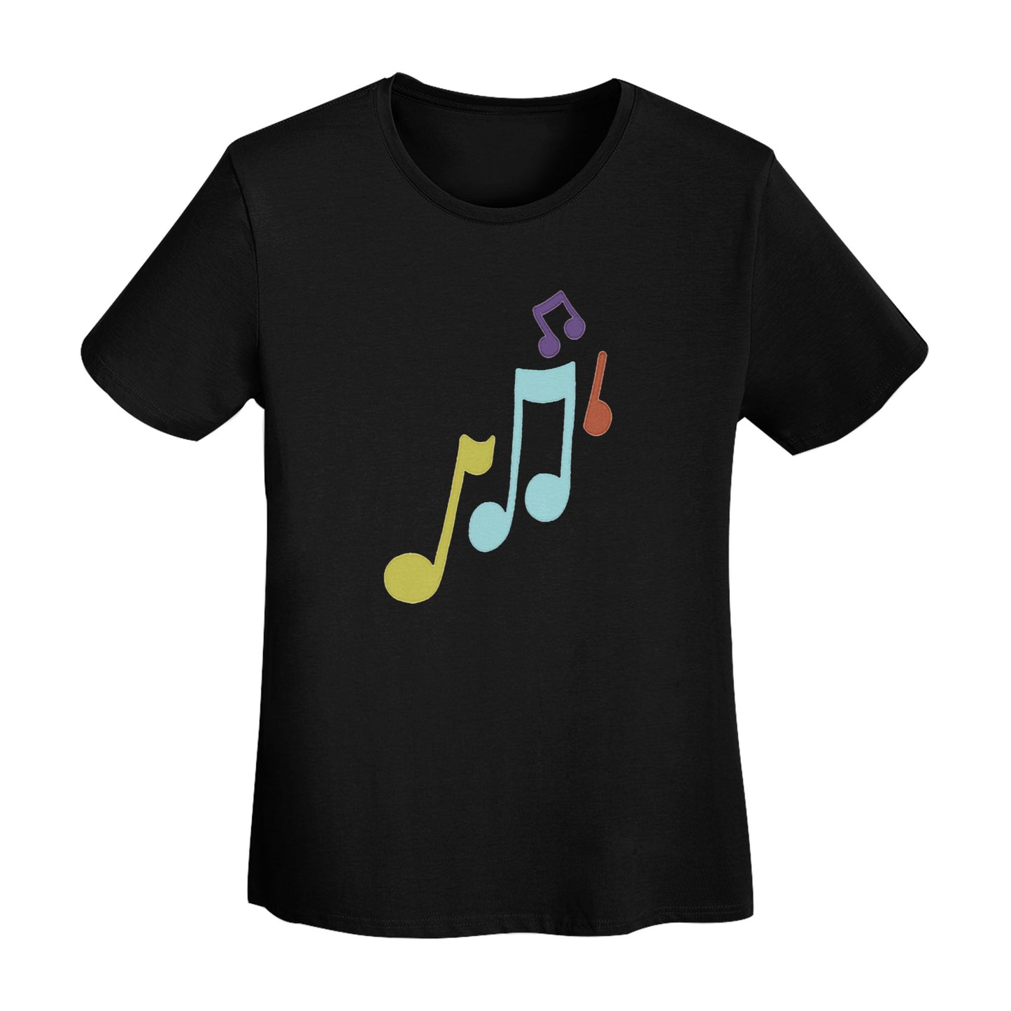 Music Note Women's Short Sleeve Cotton T-Shirt