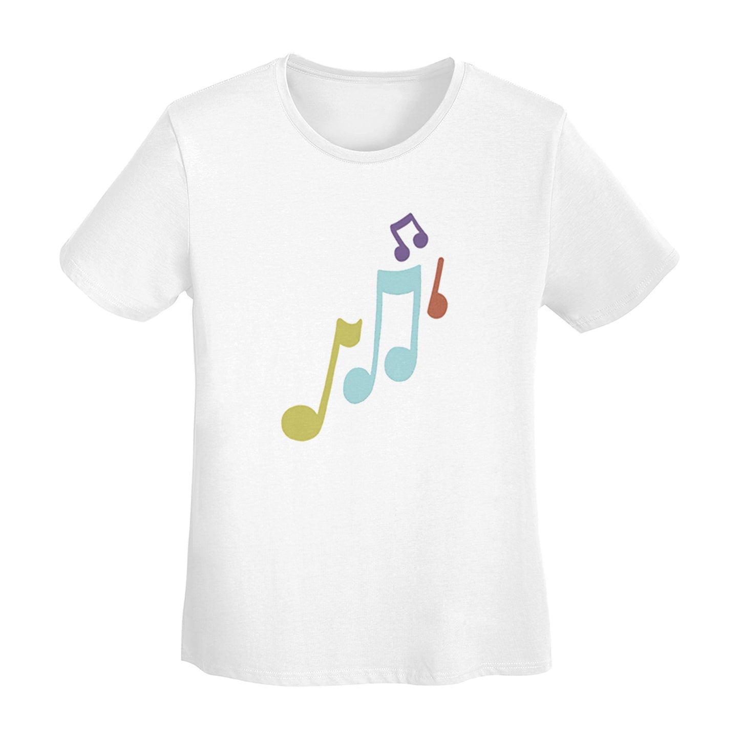 Music Note Women's Short Sleeve Cotton T-Shirt