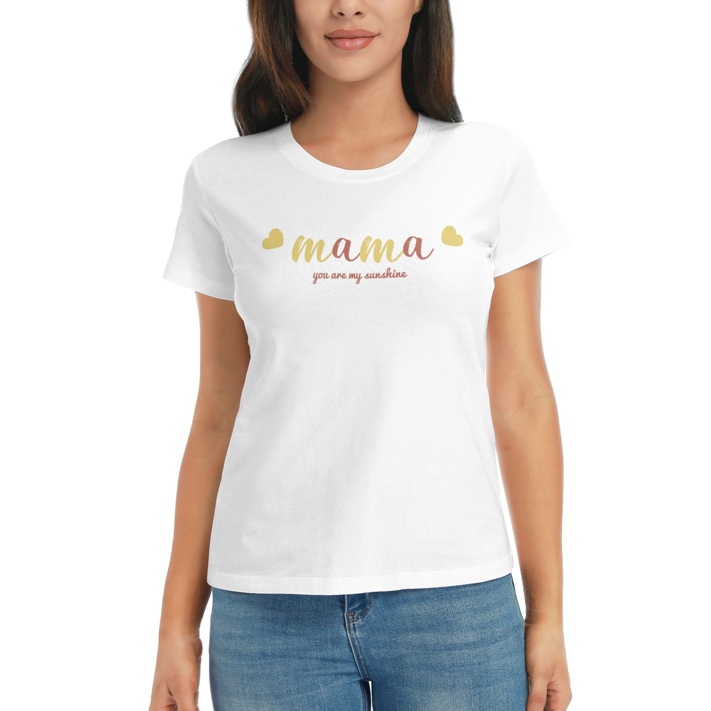 Mama Women's Short Sleeve Cotton T-Shirt