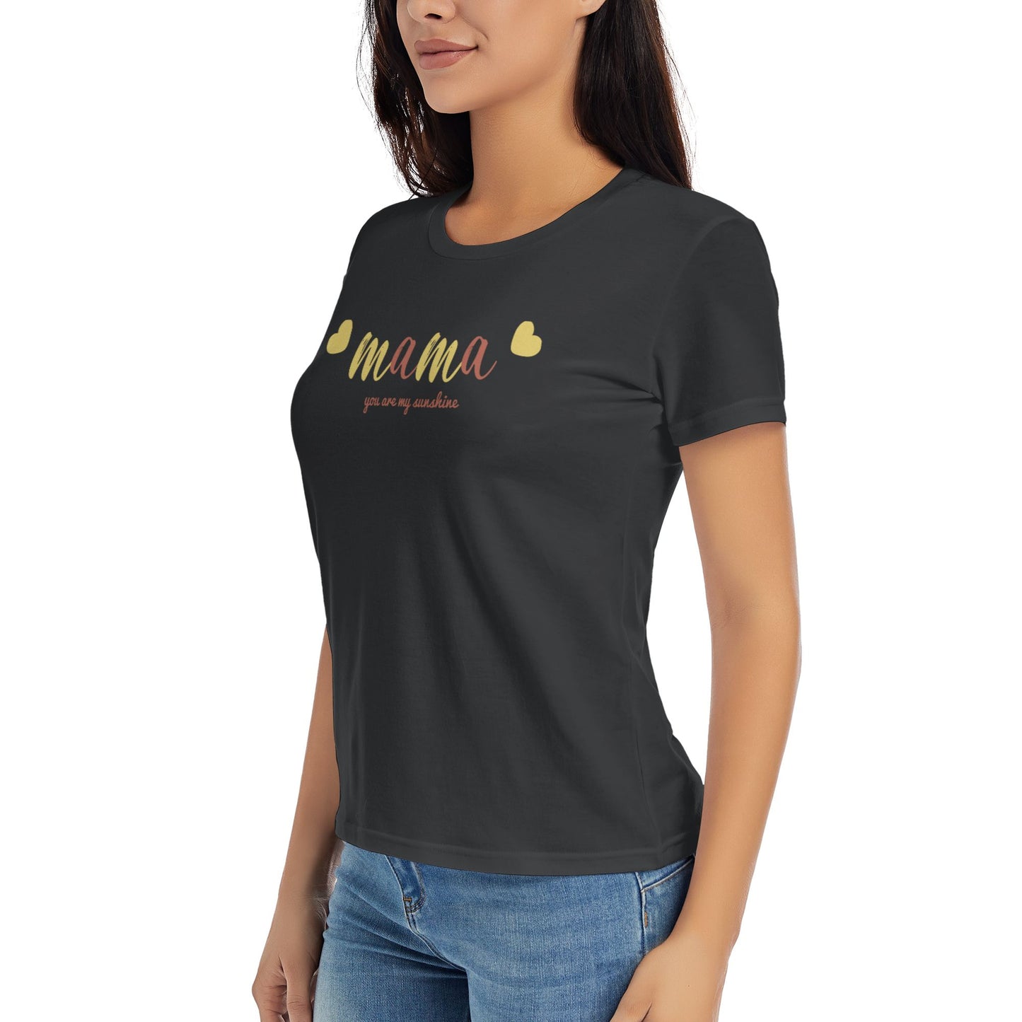 Mama Women's Short Sleeve Cotton T-Shirt