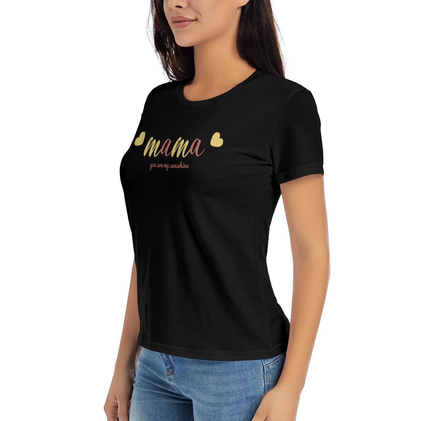 Mama Women's Short Sleeve Cotton T-Shirt