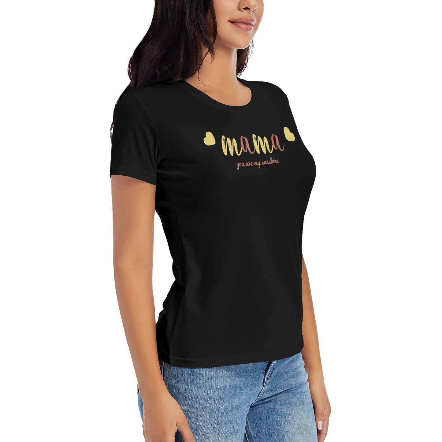 Mama Women's Short Sleeve Cotton T-Shirt