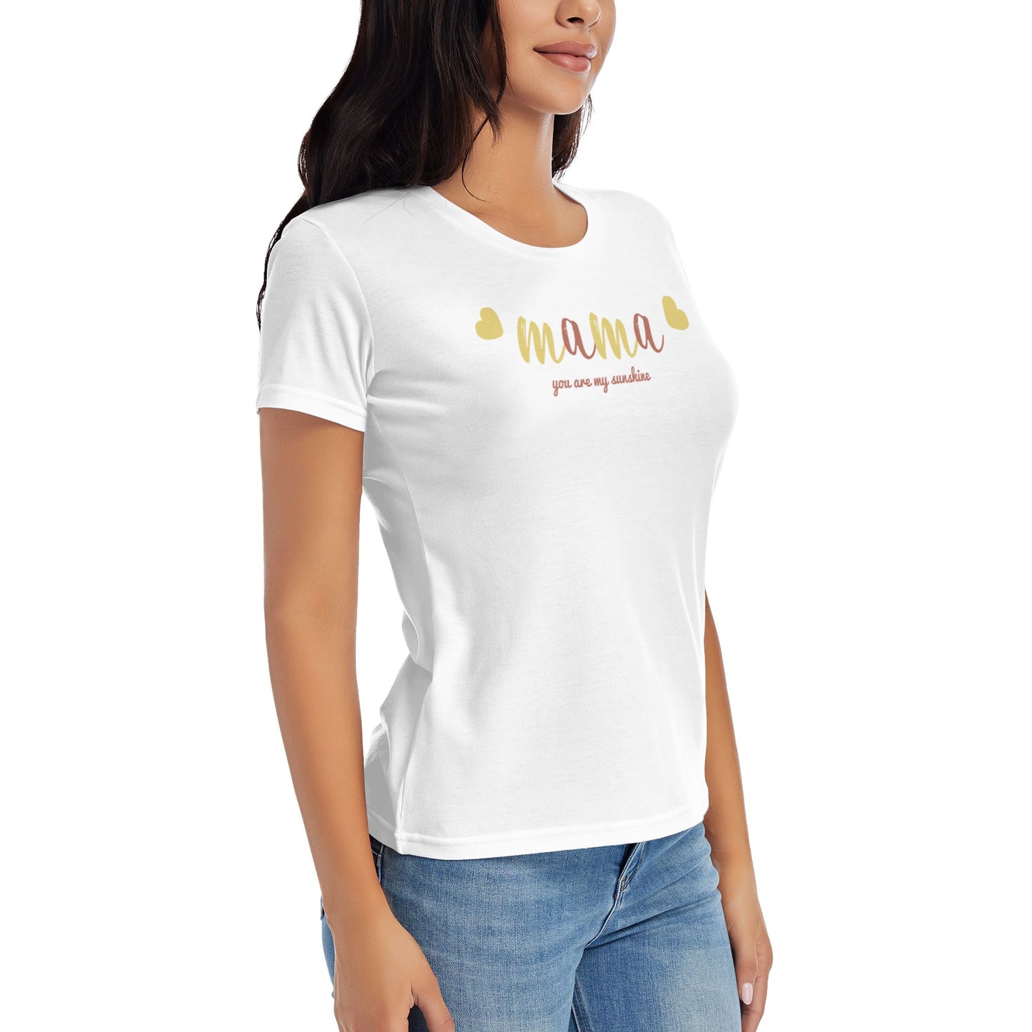 Mama Women's Short Sleeve Cotton T-Shirt