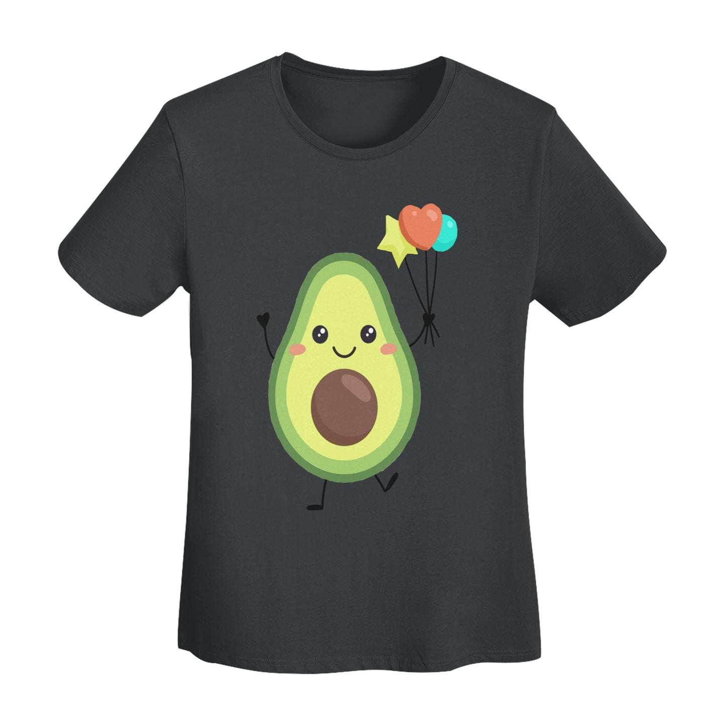 Cute Avocado Women's Short Sleeve Cotton T-Shirt
