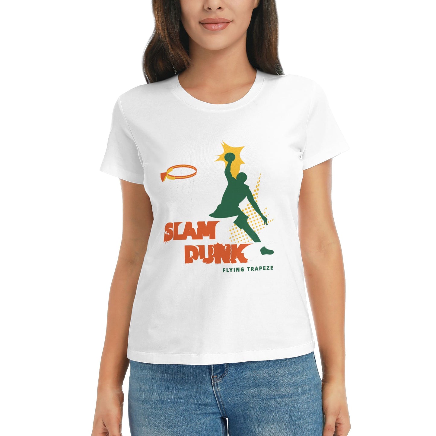 Slam Dunk Women's Short Sleeve Cotton T-Shirt