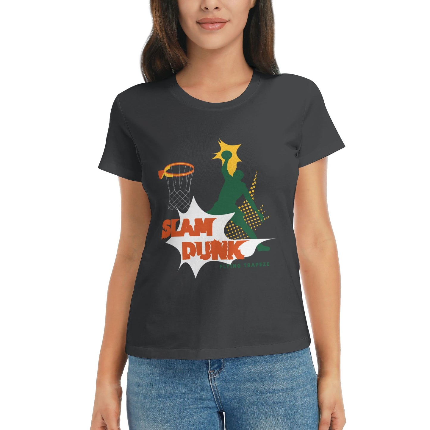 Slam Dunk Women's Short Sleeve Cotton T-Shirt