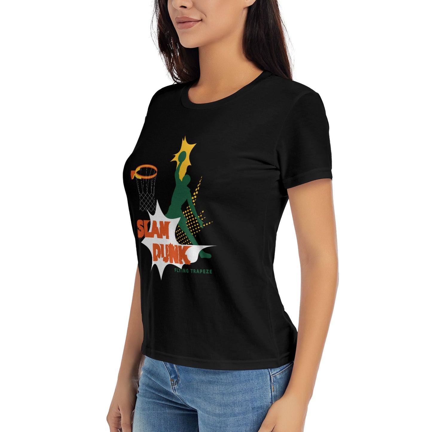 Slam Dunk Women's Short Sleeve Cotton T-Shirt